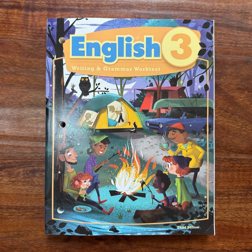 NEW BJU English 3 grammar writing literature homeschool kids